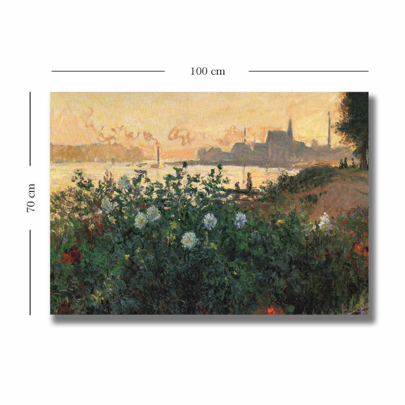 Claude Monet - peinture sur toile tendue