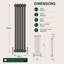 Uxbridge Vertical Traditional Colosseum Radiator-40191303-40191306