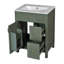 Meuble-lavabo de 24 po avec lavabo en céramique-106646934