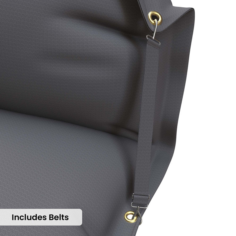 Outdoor Bean Bag Chair Lounger Cover (Bag Only), Grey, 25.4cm H x 119.4cm W x 160.0cm D