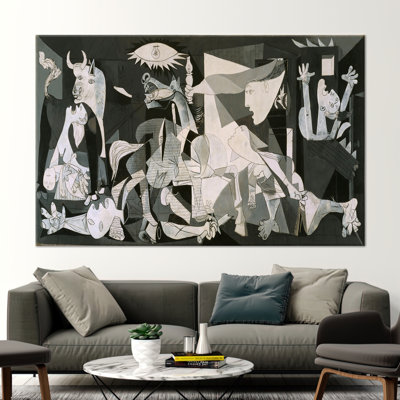 Guernica Pablo Picasso, Picasso Printed, Guernica Wall Art, Pablo Picasso Canvas Print, Reproduction Canvas Poster, Famous Canvas Decor,