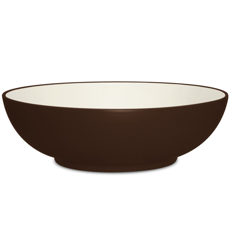 Noritake Colorwave Round Vegetable Bowl, 9-1/2", 64 Oz., Chocolate