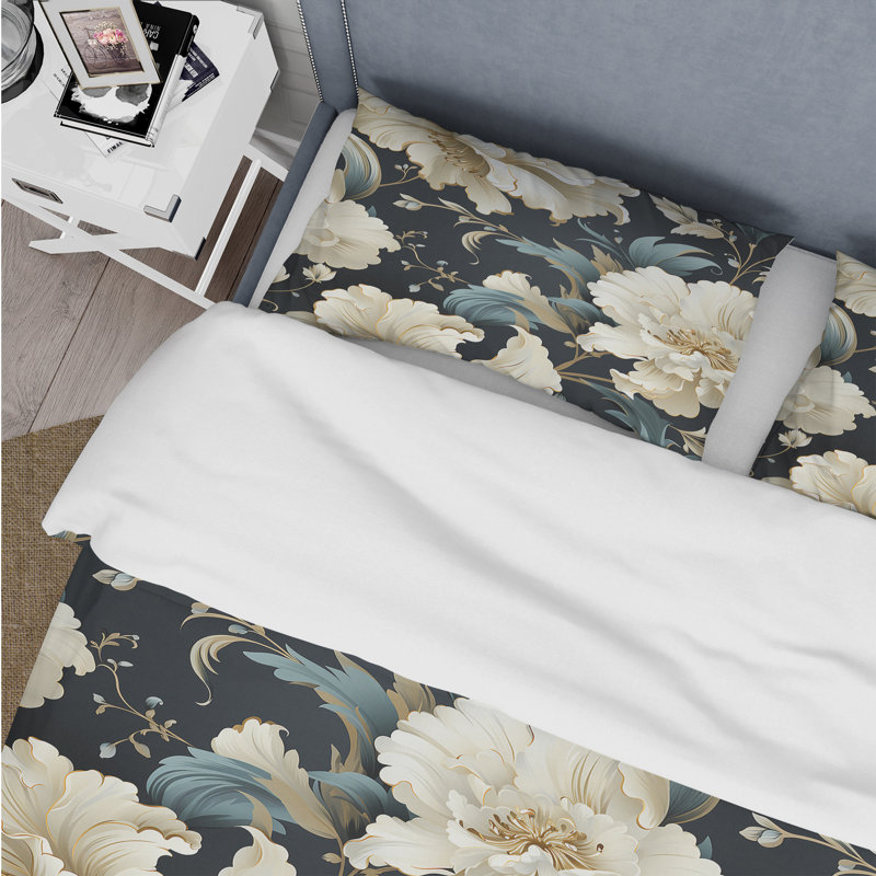Ensemble de housse de couette Barbaralee, Housse de couette pour grand lit et 2 taies décor
