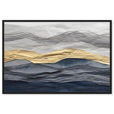 Art mural sur toile "Golden Tide" par Art Remedy
