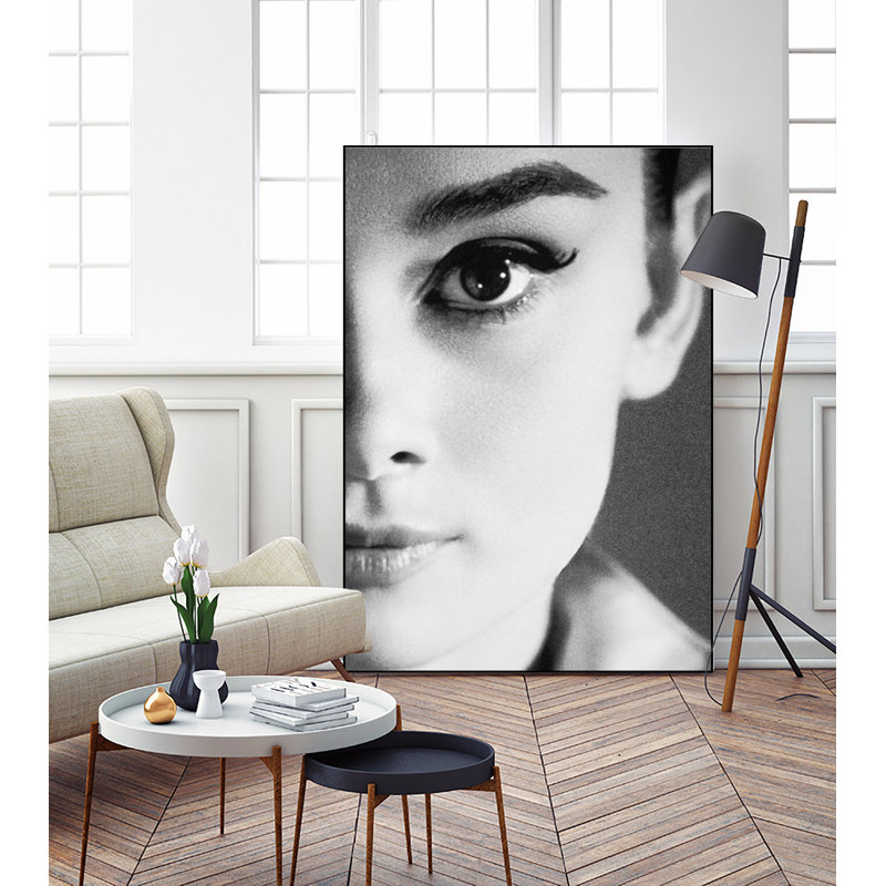 Audrey Hepburn' Framed Canvas