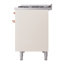 Cuisinière ILVE Nostalgie II Series 48 po à double combustible avec 8 brûleurs scellés et plaque de cuisson (propane liquide, porte pleine)-812063163-812063151