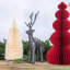 Cerf debout en fonte-791046957