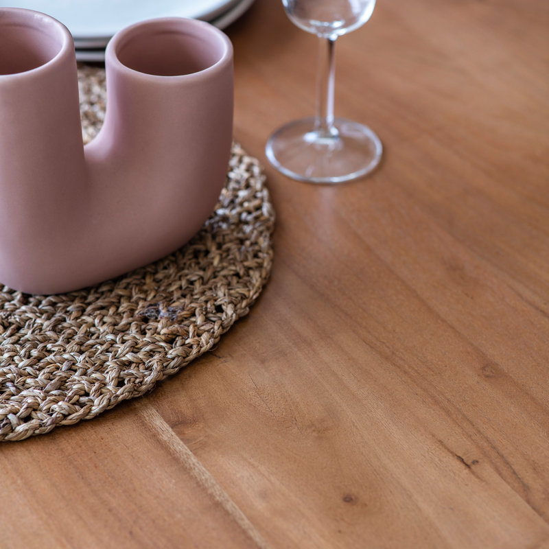 Acacia Round Solid Wood Dining Table