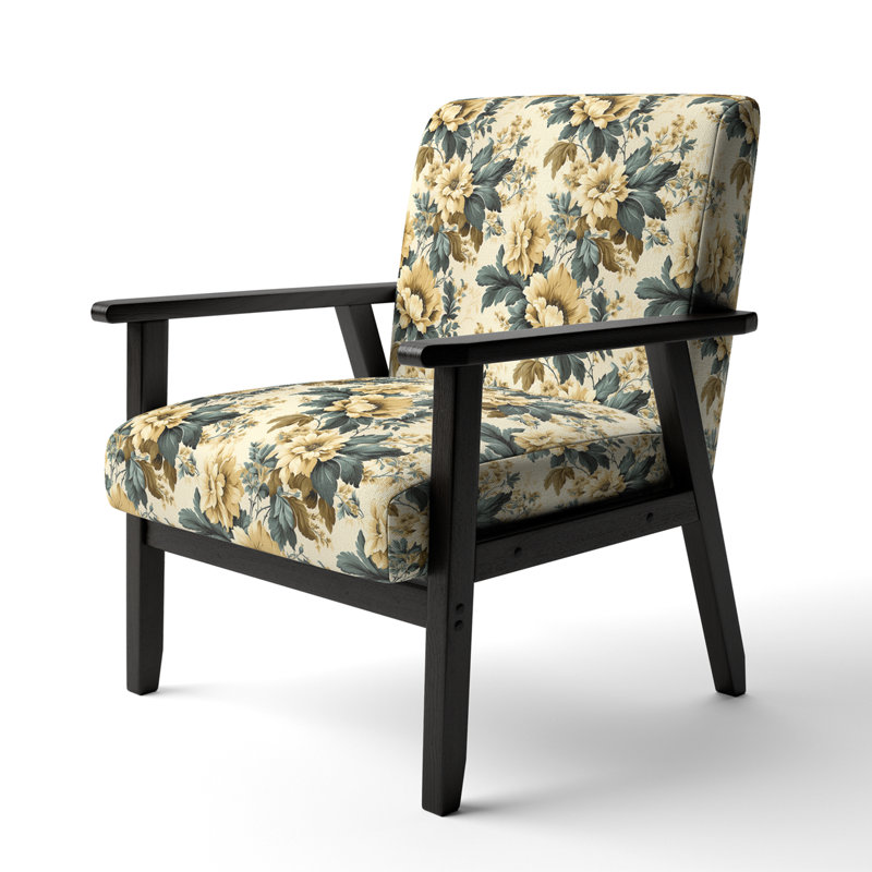 Chaise avec accoudoirs rembourrée Vintage Farmhouse