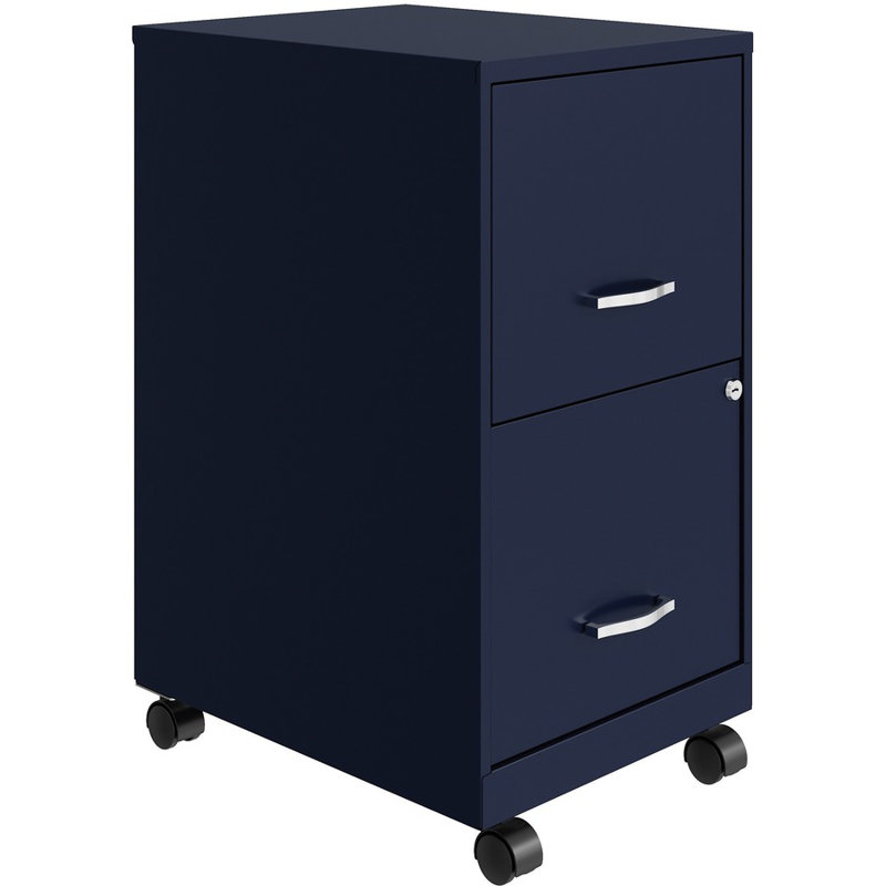 Soho Mobile 2-Drawer File Cabinet, Navy