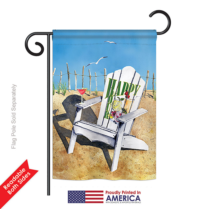 Double Sided 18.5'' H x 13'' W Polyester Garden Flag