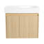 Meuble-lavabo mural avec lavabo et 2 portes-106757407