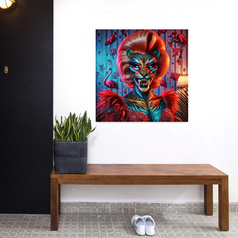 Art contemporain, art contemporain surréel, H 32 po x l 32 po