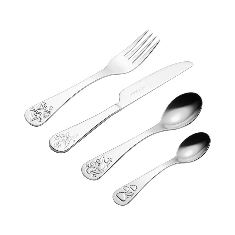 Viners Unicorn 4pc Kids Cutlery Set