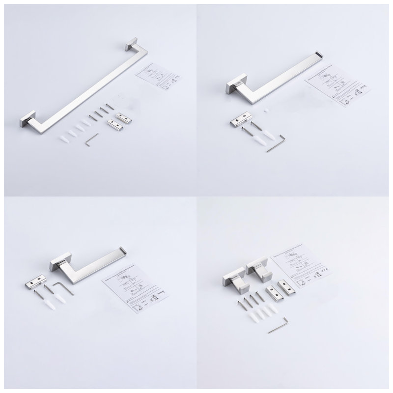 5-Piece Set Bathroom Hardware Sets, Chrome