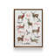 «Merry Reindeers» par Elizabeth Tyndall, reproduction d'art-124916403-124916416-124916405