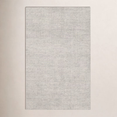 Hand-Tufted Striped Wool Rug