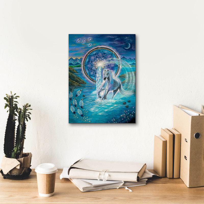  «Run Free» par Verena Wild, art mural sur toile, H 16 po x l 12 po