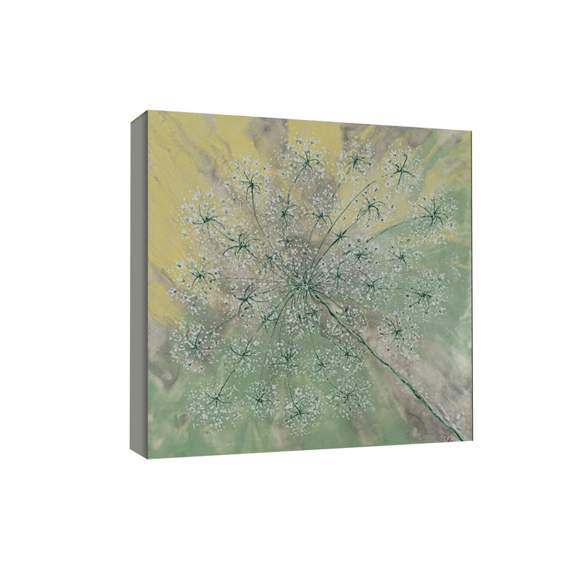 "Pastel Breeze" Canvas Wall Art, 12" H x 12" W, Black Floater Framed