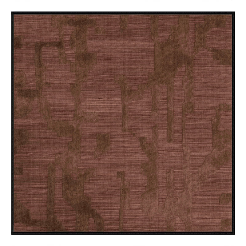 Tapis abstrait lavable à la machine, Carré 4 pi