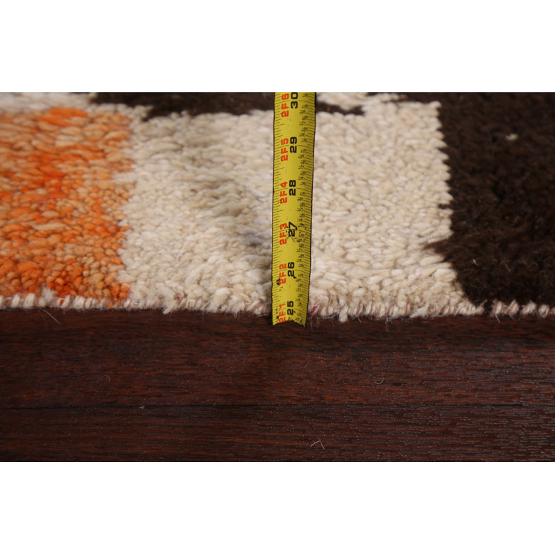 Moroccan Hand Knotted Wool Oriental Rug