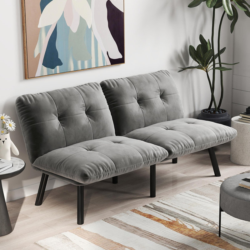 Canapé-lit pliant convertible gris