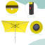 Forontenac 10 x 6.5' Lighted Rectangular Market Umbrella-642092986