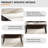 55.12" Modern Artificial Stone  Straight Edge Dining Table-1541143403-1541143398