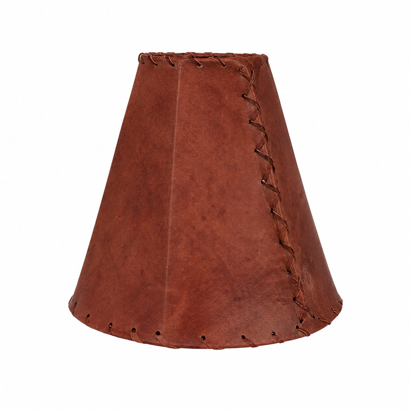 Goudie Rawhide Lampshade in Brown
