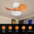 22 inch Quiet Ceiling Fan with Light and Remote Control-1790926681