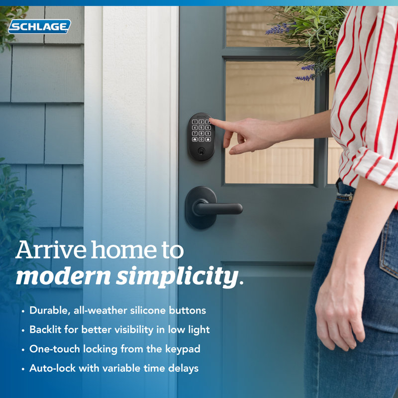 Arrive Smart Wifi Deadbolt With Century Trim, Satin Nickel