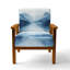 Chaise rembourrée Lake Mountains - Fauteuil scandinave Calming Lake I-1178177437