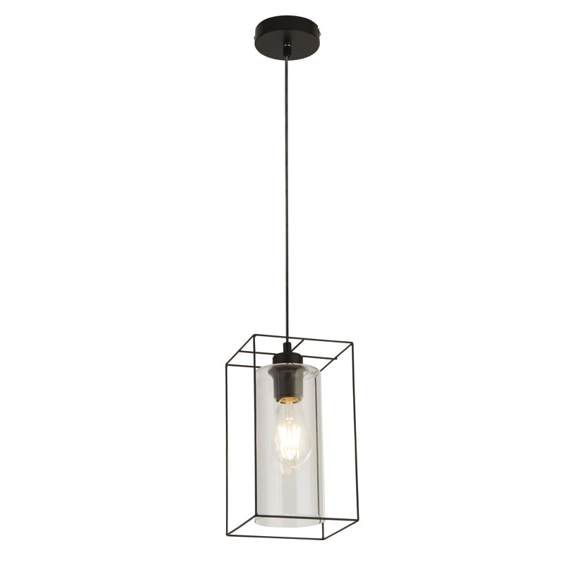 1 - Light Matte Black Lantern Pendant