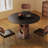 Black Round Sintered Stone Dining table-611917483