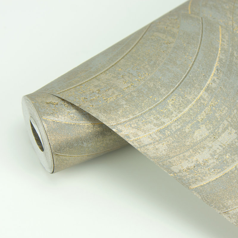 Rouleau de papier peint patiné L 33 pi x l 21 po Jamin, Gris clair