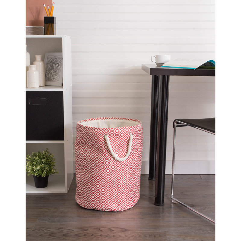 Poubelle Angeleta Geo cFabric, Rouille, H 20 po x l 15 po x p 15 po
