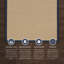 Tapis berbère beige fait à la main avec bordure en coton bleu marine Nannette-1476829563