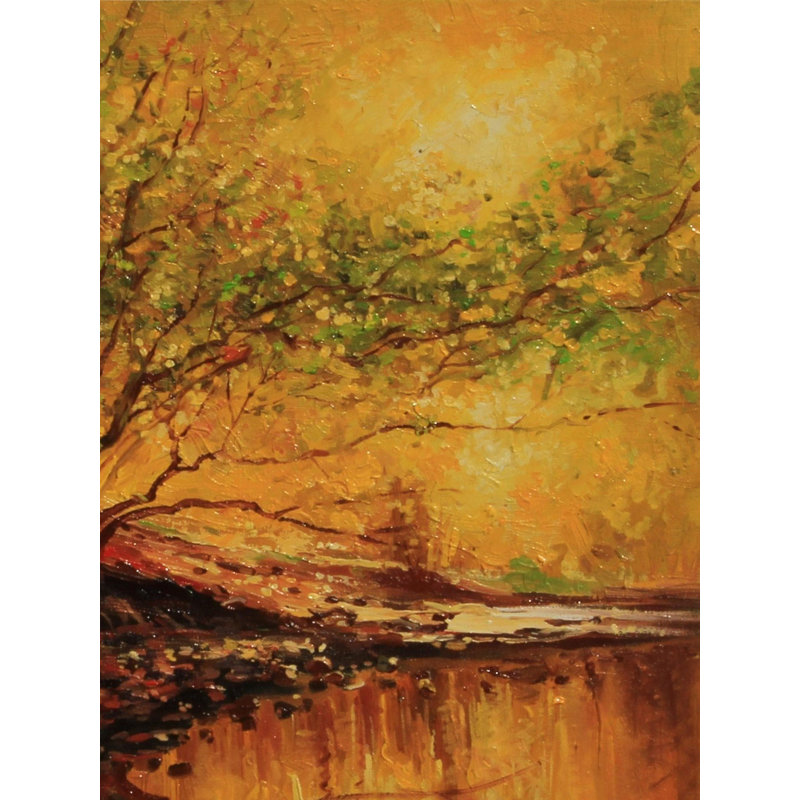 Une saison d'automne | Huile sur toile pour décoration murale | Par Devraj