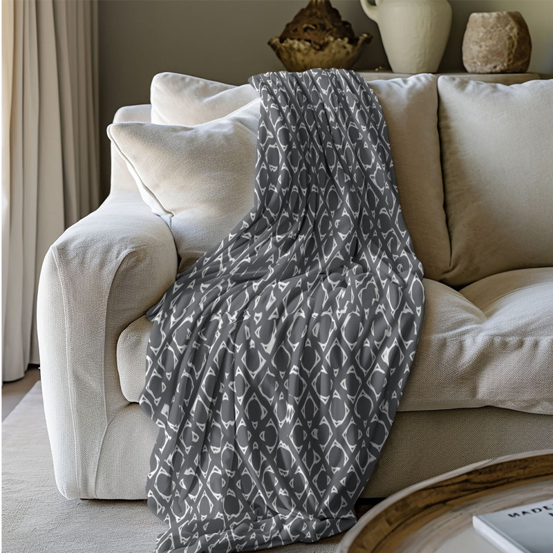 Motif épuré - couverture Sherpa de qualité supérieure 1 pièce 0124, L 60 po x L 80 po