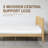  Sapa Solid Wood Bed Frame with 3D Carved Headboard, Japanese Joinery, No Box Spring Needed, Silent slats, Easy Assembly-1533463259-1533463263