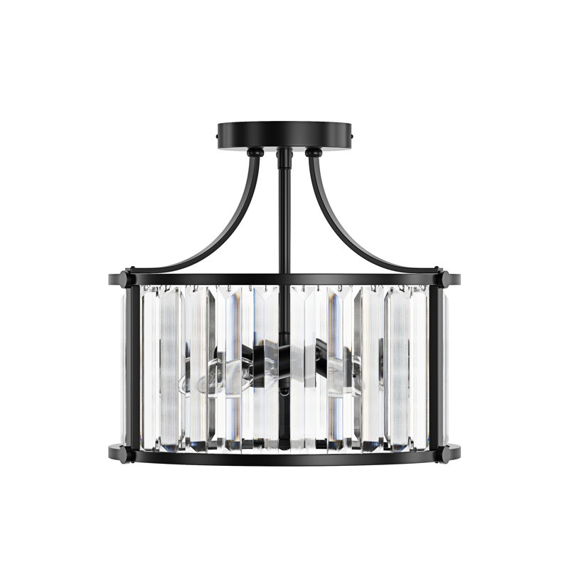 Eura Crystal Semi Flush Mount