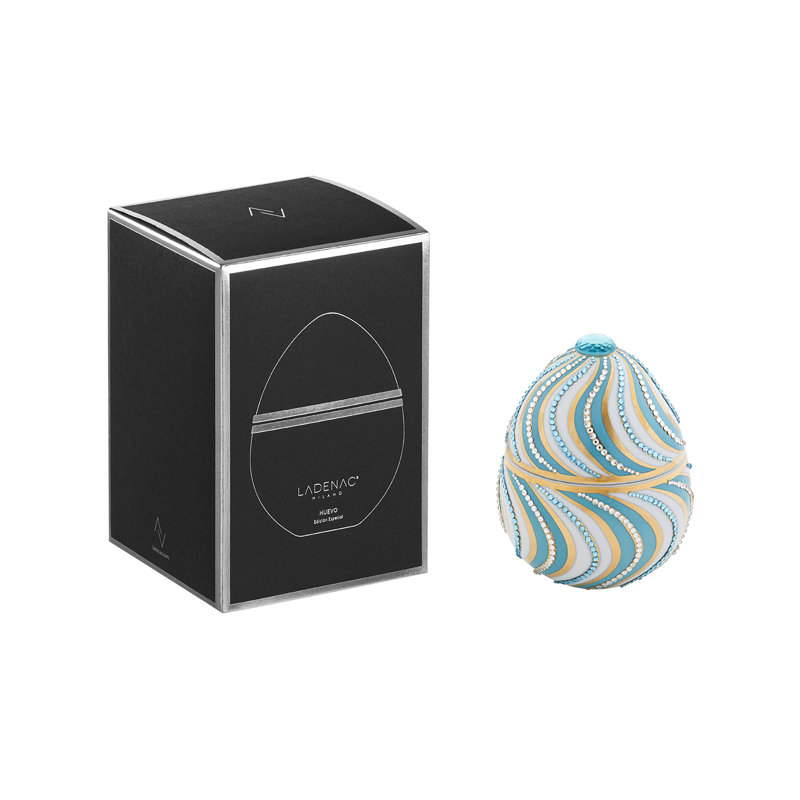 Bois De Roussie Candle 220Gr In Ceramic Espiral Blue