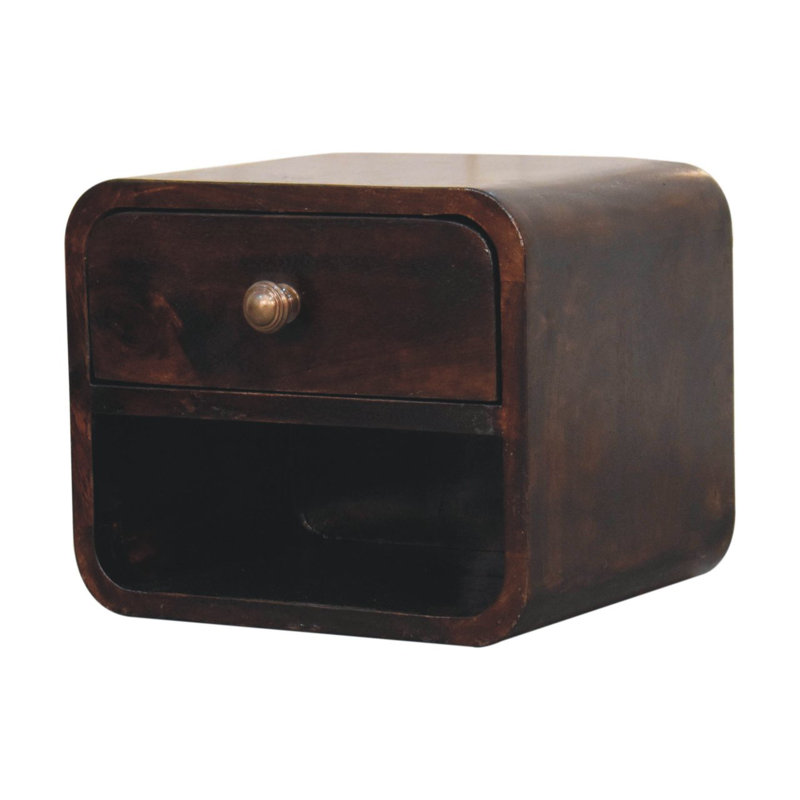 Nightstand 30cm W Solid Wood Bedside Table