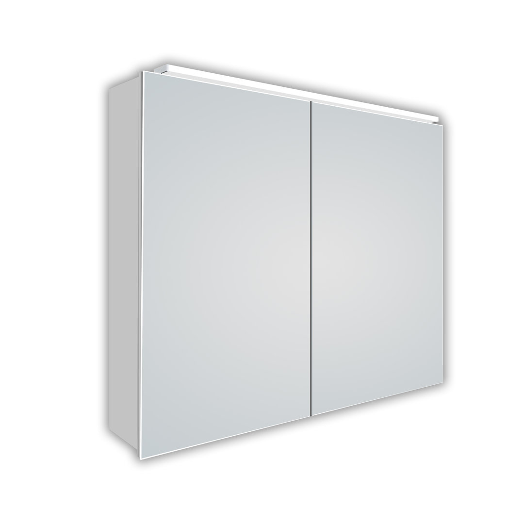 70 cm x 50 cm Spiegelschrank Nadler mit LED Beleuchtung