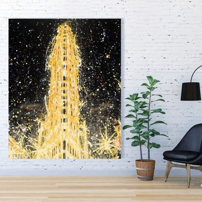 Abstract Flatiron Building Canvas | Home Decor Art Piece
