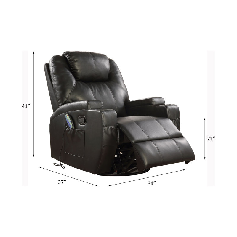 Fauteuil inclinable et berçant Waterlily, Noir
