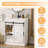 Pakasept Farmhouse Sliding Barn Door Bathroom Vanity With Sink Combo
