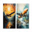 «In Flight Plane Horizons» - ensemble de 2 pièces d'art mural-2091525319-2091525314