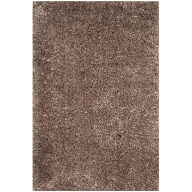 Frankye Shag Performance Solid Color Rug, Rectangle 4' x 6'