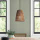 Bloomsburg Single Light Rattan Plug-in Pendant